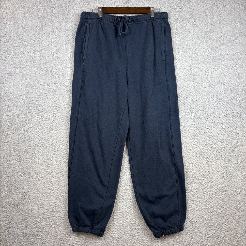 Old Navy Sweatpants Mens Medium Navy Heavyweight Fleece Joggers Pants Comfort